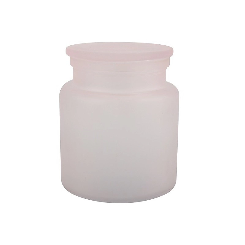 Boîte et support de rangement de salle de bains – Boite à cotons Verre YOKO Misty Rose Spirella
