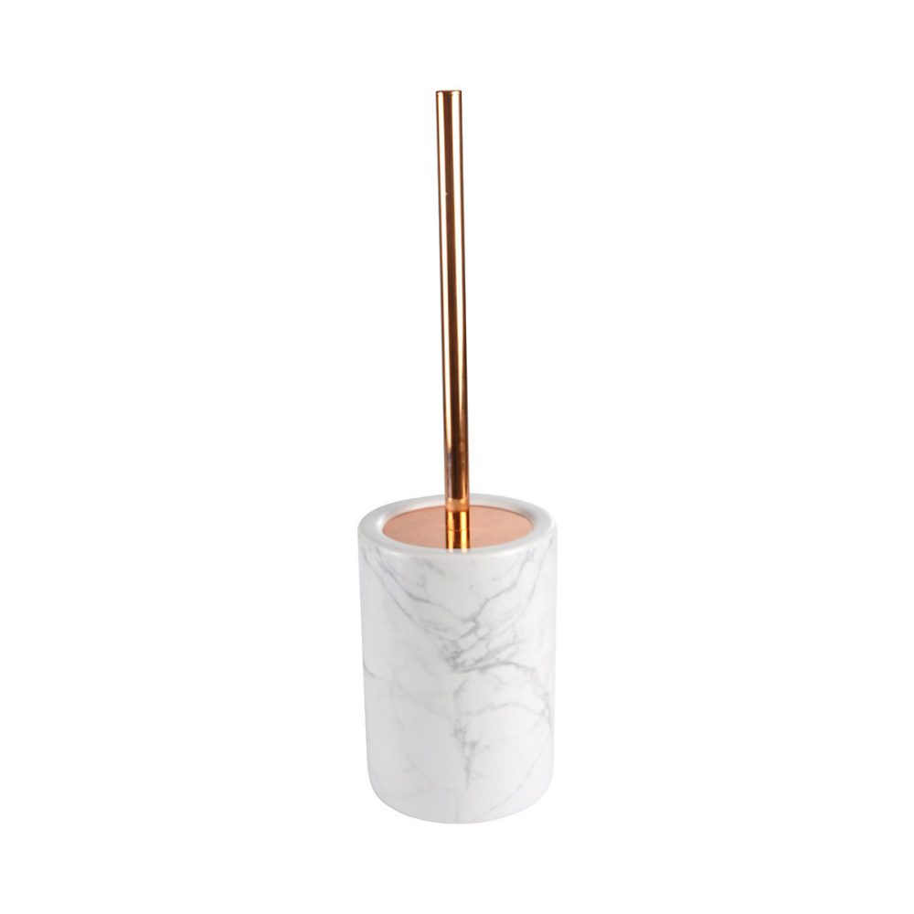 Brosse wc – Effet marbre (12 × 54 cm, Gris)