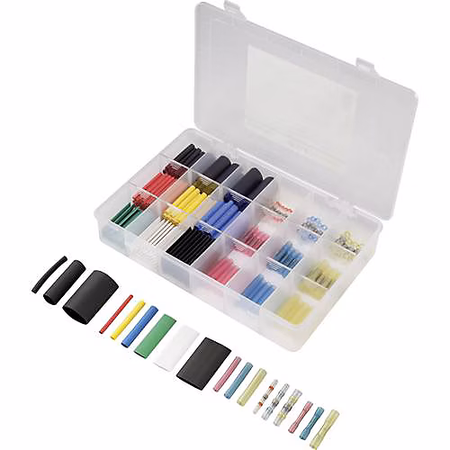Assortiment de gaines thermorétractables 2:1 et 3:1 TRU COMPONENTS 215 pièces – polyéthylène.