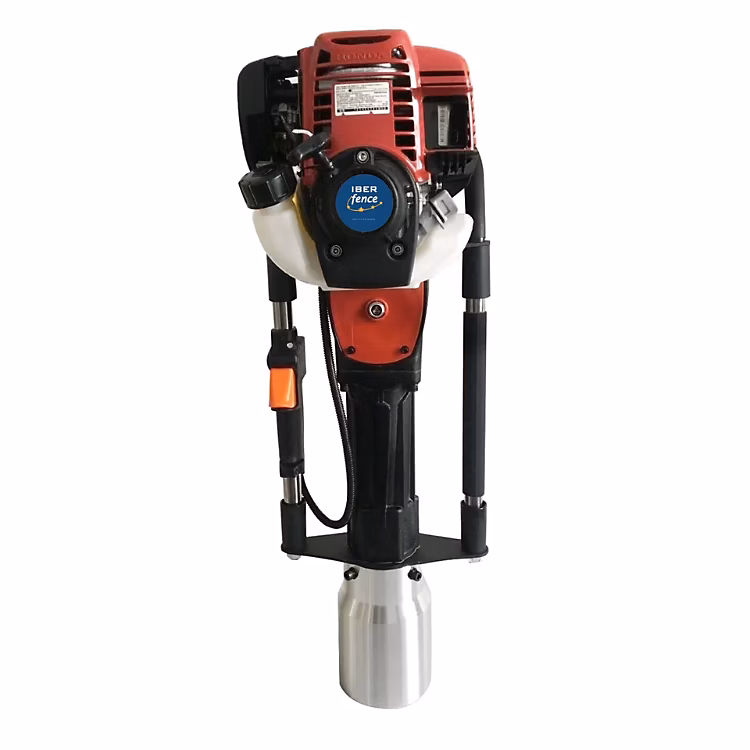 Outil motorisé de jardin – Cloueur à poteaux IBERFENCE FARMER 100 Essence 37 cc Moteur 4 temps 6 500 tr min