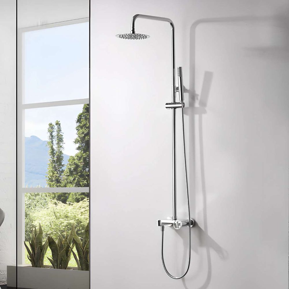 Colonne de Douche Anti – Calcaire Chrome IMEX OLIMPO BDC033