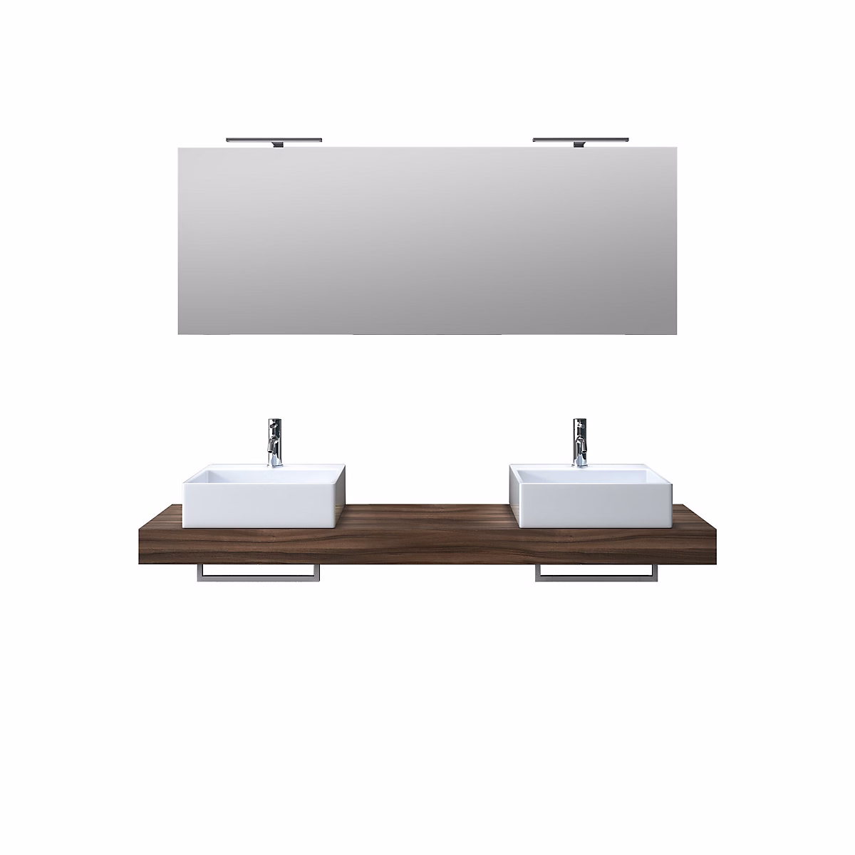 Ensemble de salle de bain 8 pièces ASTRA noyer – Réf. TNXWIEFOL1816313307