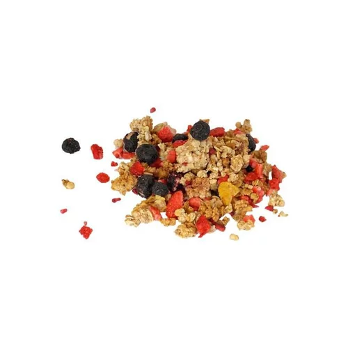 Un choix malin pour le jardin:Mélange de céréales croustillantes et de fruits rouges bio Grillon d'Or – prix au kg