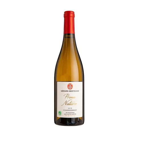 Adapté au jardin:Vin blanc Prima Nature IGP Pays d’Oc Bio Chardonnay vegan sans sulfite 75 cl