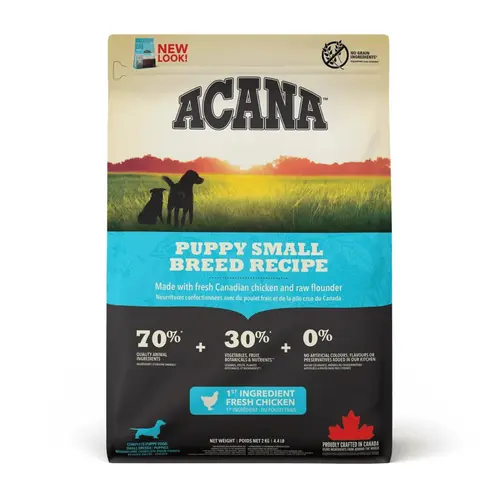 Idée simple:Croquette pour chiot de petite taille Heritage Acana - 6 kg