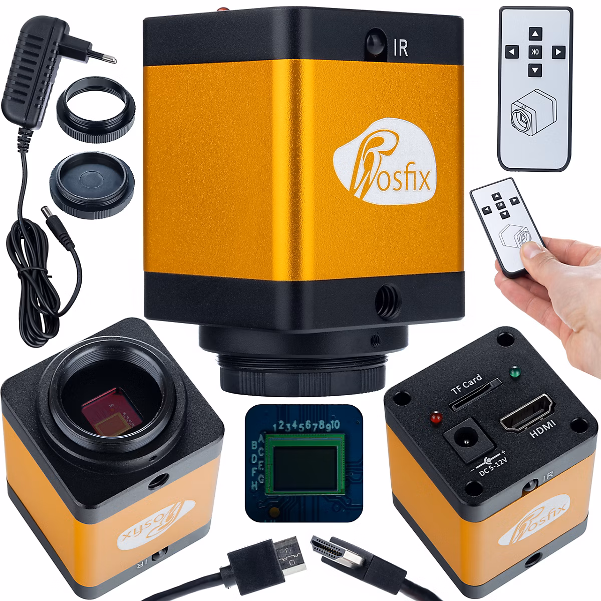 Caméra Microscope Numérique KMPP-HDMI-TF 12MP – Sortie HDMI 720P, Capteur CMOS 1/2, Pour Microscopie Pro