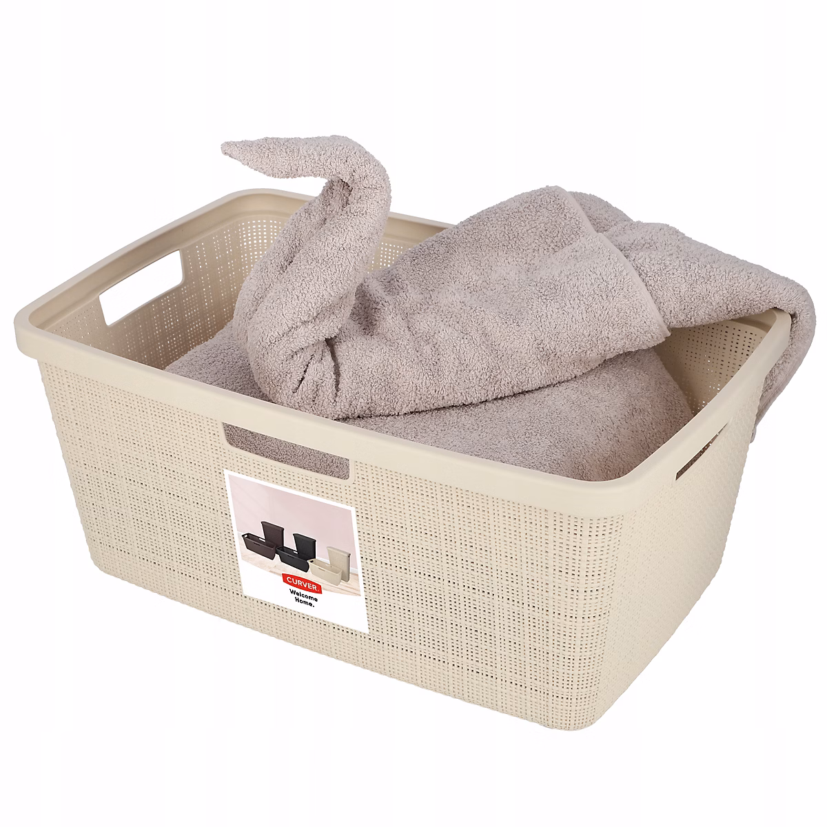 CURVER Panier à linge pour machine à repasser 46 L Crème – Réf. NSNOUFYDD1655032603