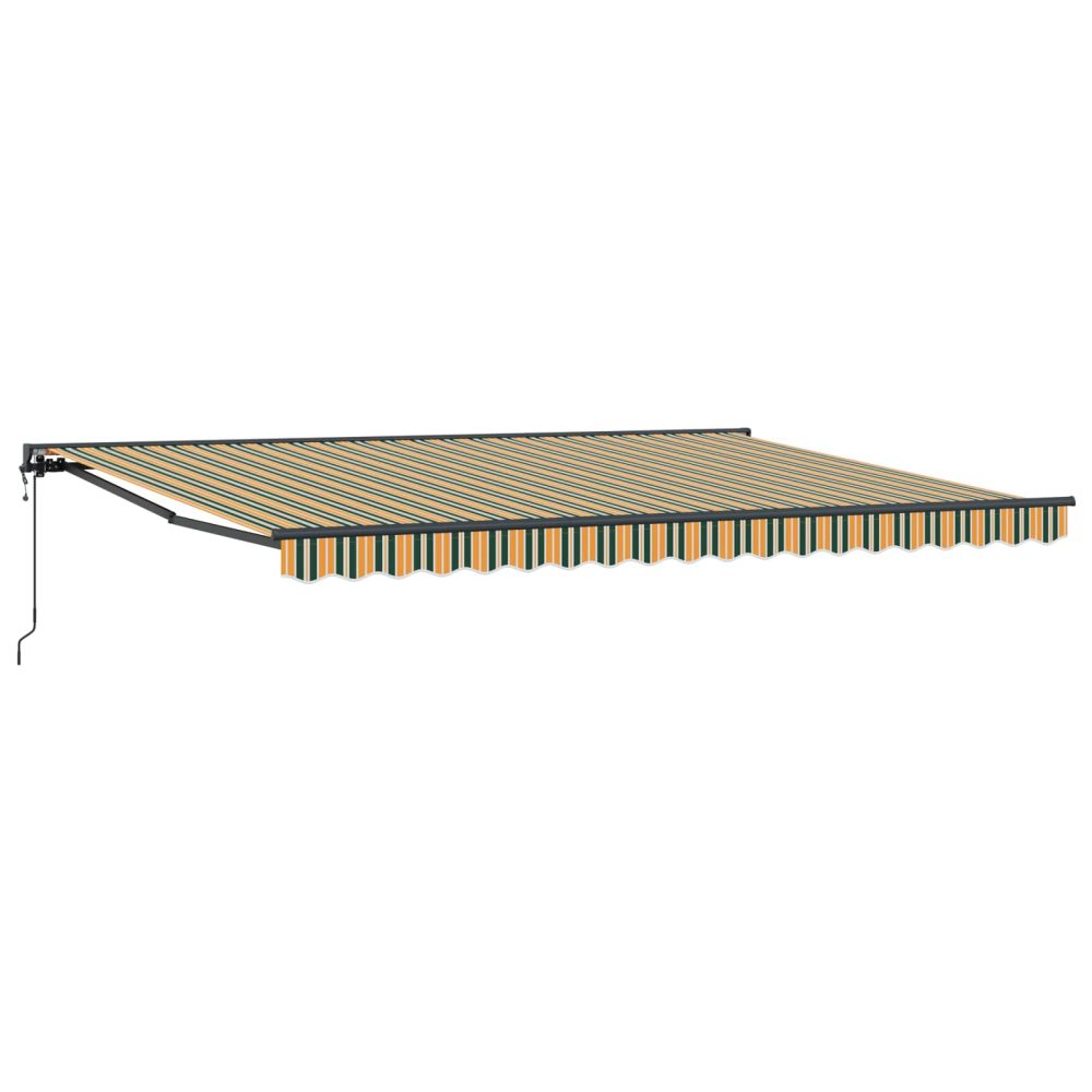 vidaXL Cadre d'auvent Vert et jaune 450 × 300 cm