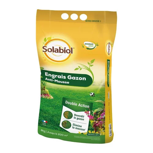 Tendance au jardin:Engrais Gazon Anti-mousse 8 kg 10x28x67 cm