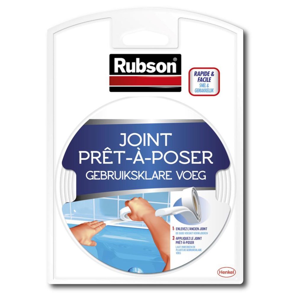 rubson Mastic prêt à poser adhésif d'étanchéité RUBSON cuisine et bain Easy 3,5 m blanc