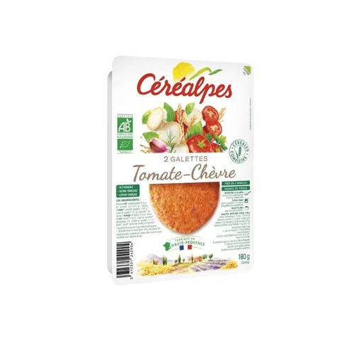 Confort extérieur:Galettes de céréales tomate chèvre Céréalpes x 2 - 180 g