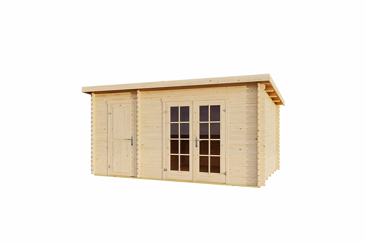 Abri de jardin en bois Belmont 2 Lasita Maja surface extérieure totale 14 – 88m²