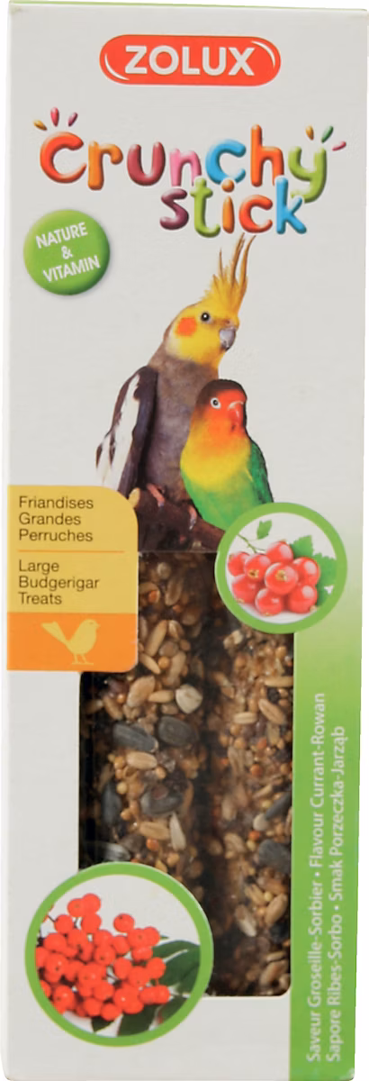 Crunchy stick grande perruche groseille sorbier Zolux 115g – Réf. SYNXSRQZC0686868528