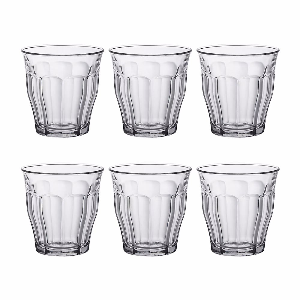 Verre – Boîte de 6 gobelets Picardie 16 cl