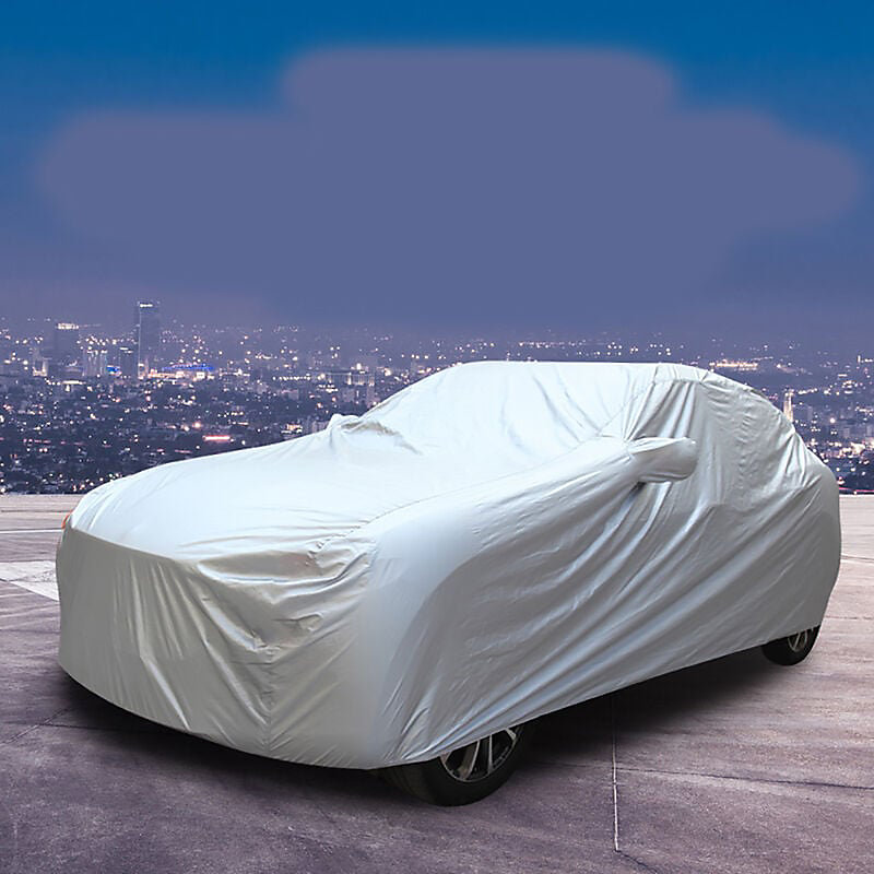 BASHLWUA (XL:540 × 175 × 120CM) housse de voiture housse argentée imperméable/toile de protection de voiture