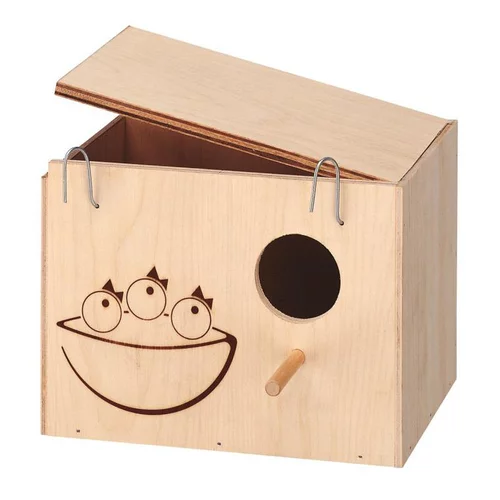 Pour un jardin plus agréable：Nid pour oiseaux en bois Ferplast Nido large – 24 x 17 x 17 cm