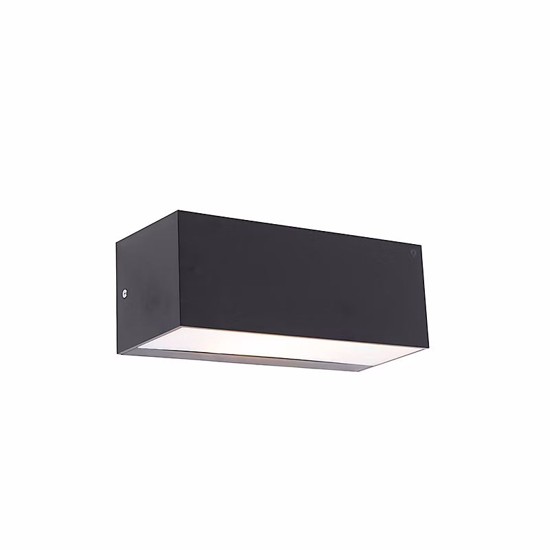 Applique murale moderne noire IP65 – Houks