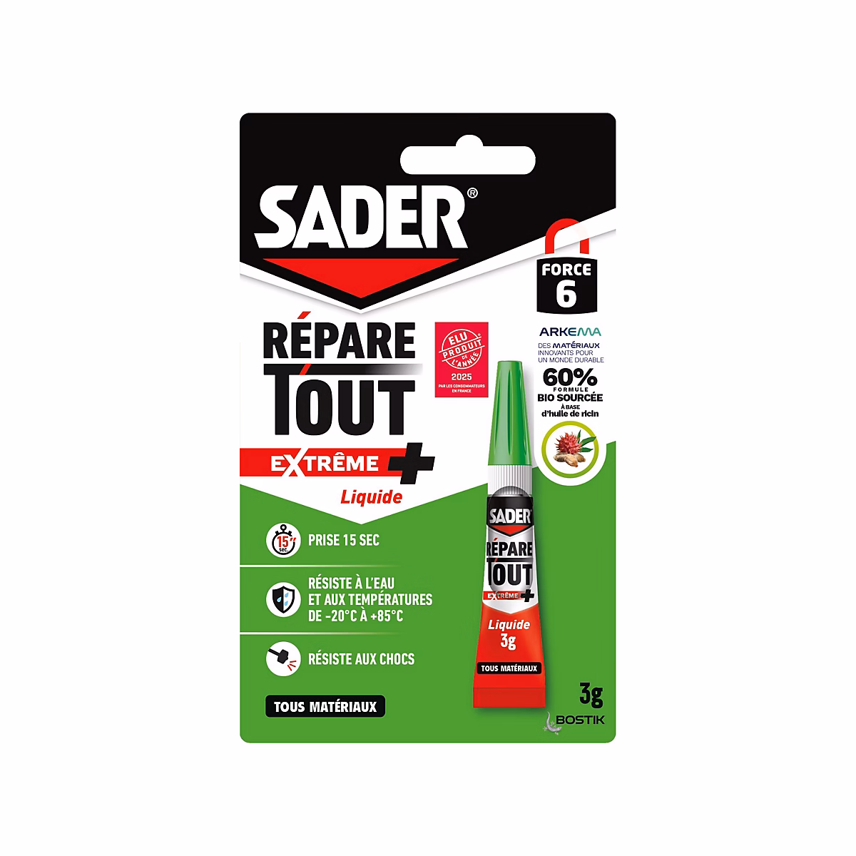 Colle répare tout extrême liquide Sader 3g – Réf. EFKCMKSGZ0634013200