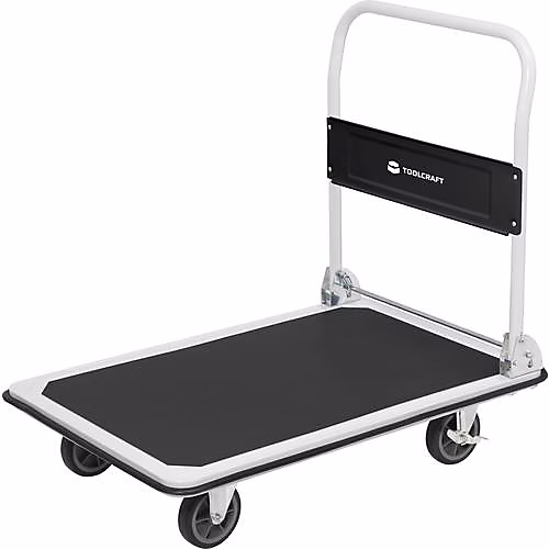 Chariot plateforme pliable en acier TOOLCRAFT 1933087 – charge max. 300 kg, plateforme antidérapante 91 × 61 cm