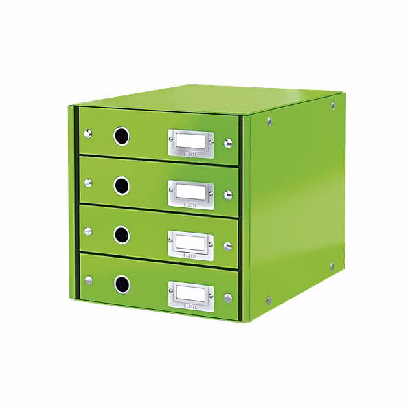 Bloc de classement 4 tiroirs Click & Store Wow – Vert