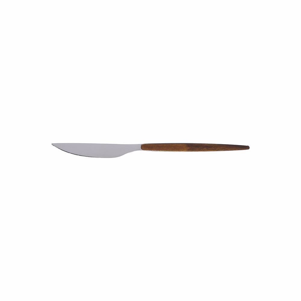 Couvert – Couteaux de table Amsterdam effet bois (lot de 6)