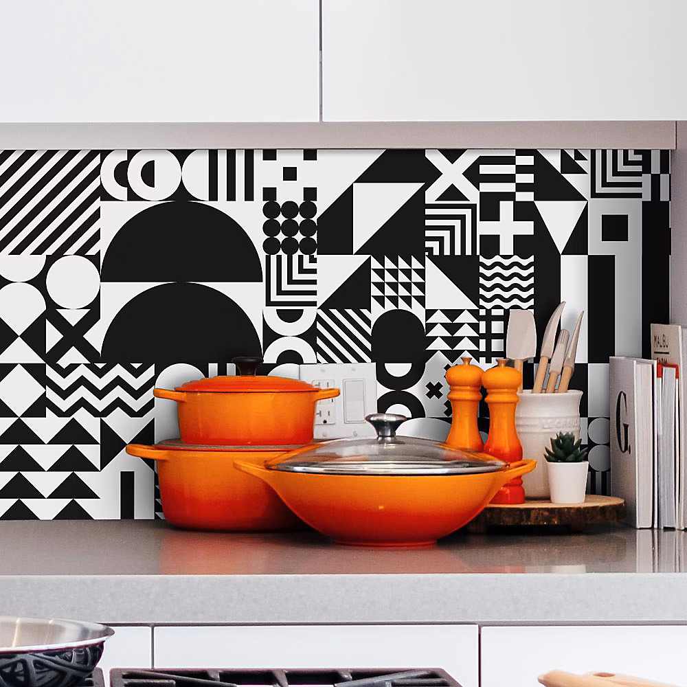 Crédence Adhésive Bauhaus Abstrait 100 × 40 cm