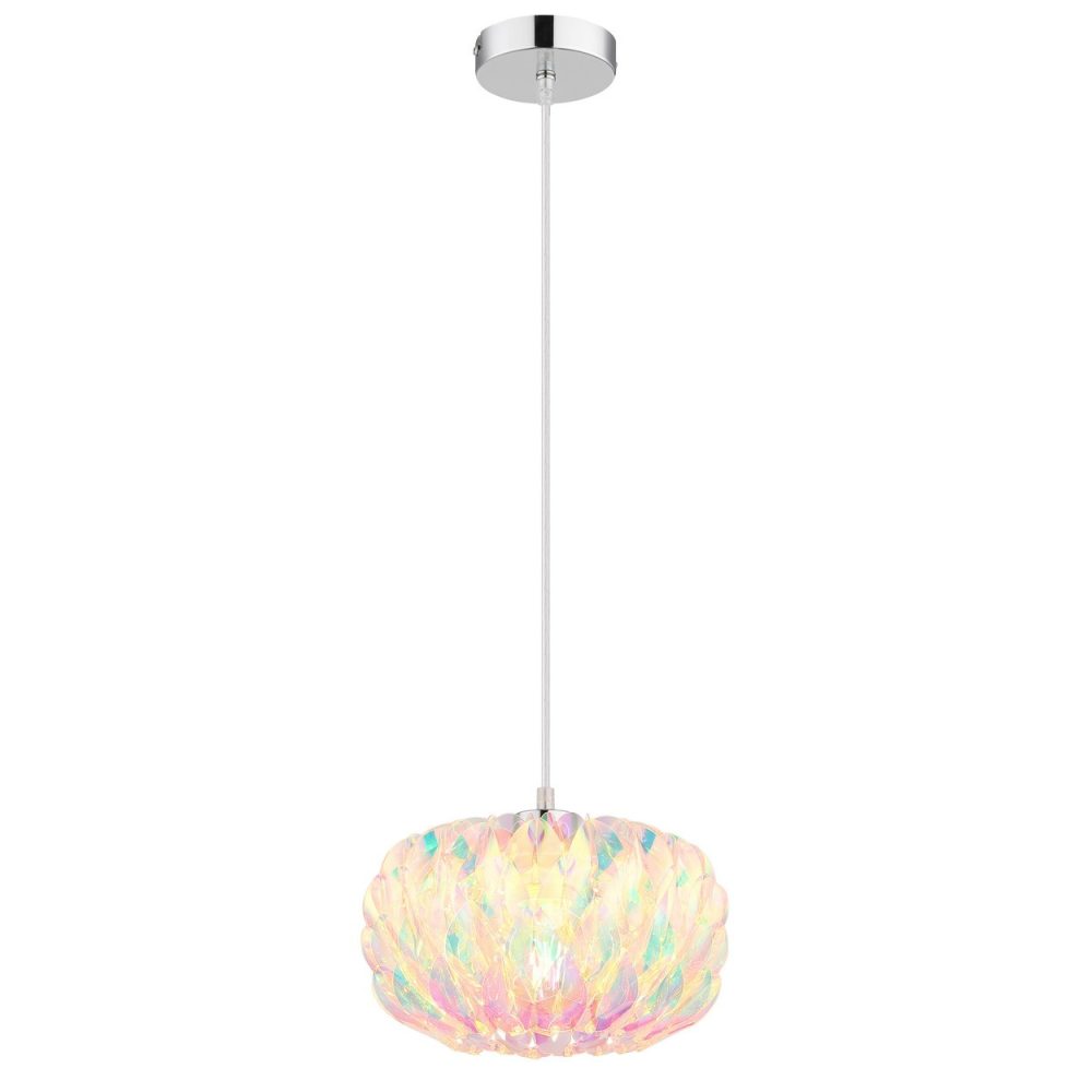 Globo Juana Suspension chromée E27
