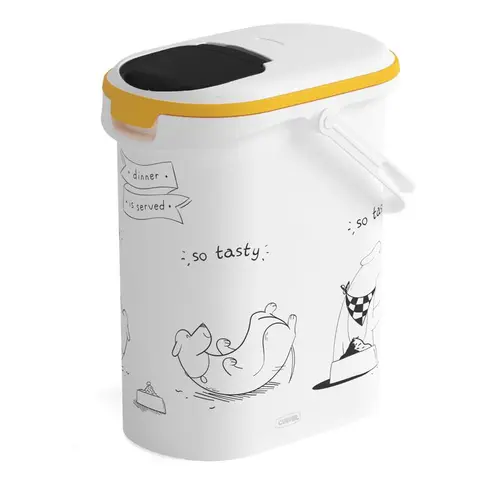 Loisirs au jardin:Verseuse à croquettes pour chien blanche Curver - 4 kg