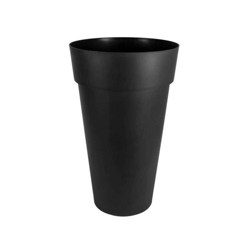 Eda Pot de fleur rond toscane ø 48 x h.80 cm - gris anthracite - eda