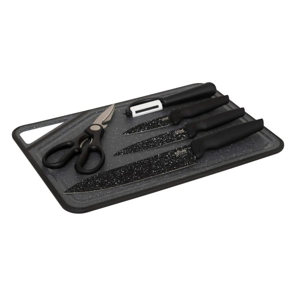 FIVE Set de découpe cuisine caractère 36cm gris