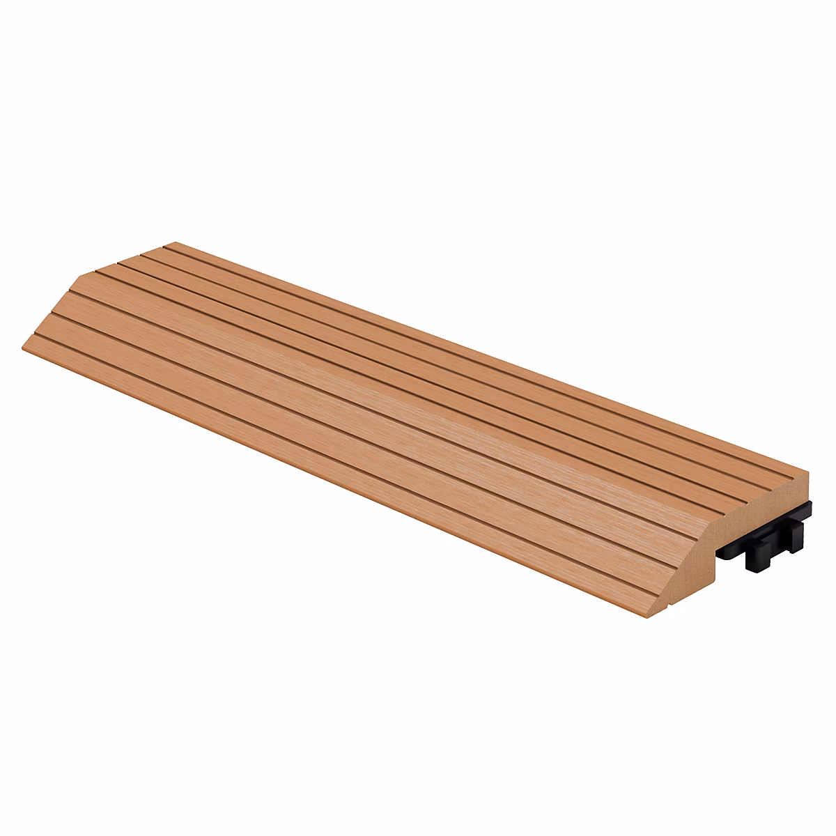 Bordure de finition ML-Design angle droit 38 × 2 × 7 – 5cm Brun clair drainage et structure de support