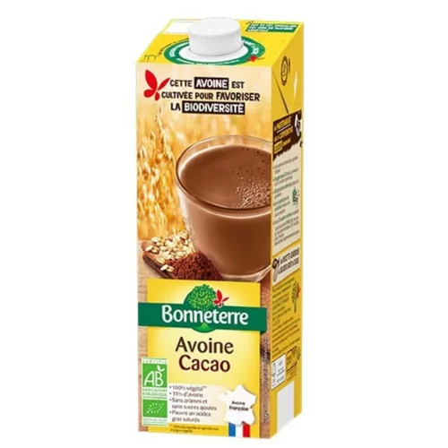 Mieux au jardin:Boisson végétale avoine cacao Bonneterre - 1 L