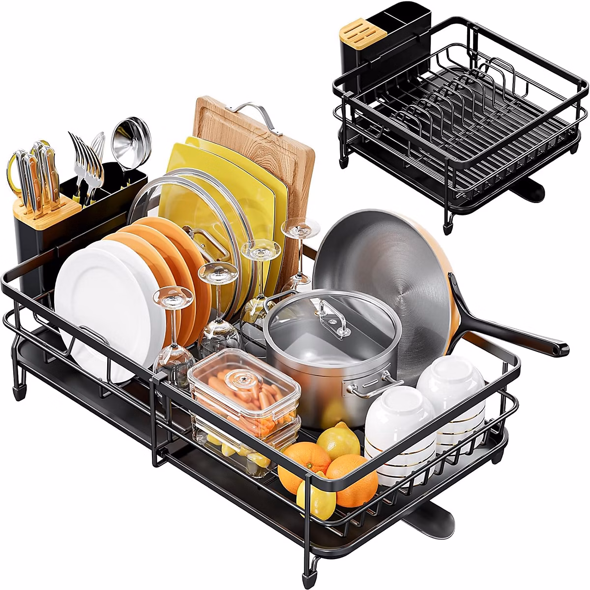 Égouttoir à Vaisselle Extensible noir – Réf. DFVBTNSCX0914436451