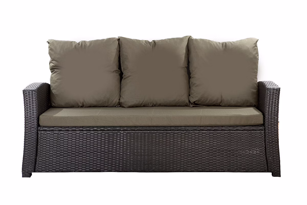 Coussins de canapé meubles de jardin en résine tressée Vert – Coussins balançoire d'extérieur 140x50x50 Coussin de banc de jardin