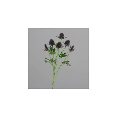 À adopter pour l’extérieur:Branche de chardon coloris lilas artificielle - 57 cm