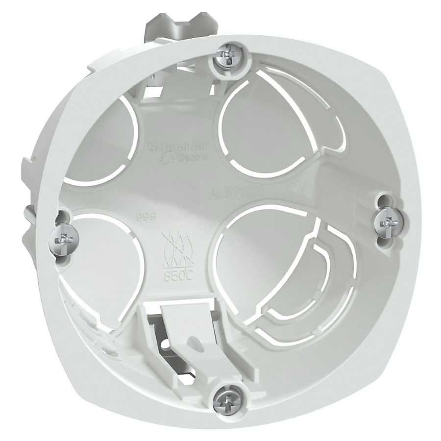 Boîte d'encastrement – 1 poste, Diam. 67 mm, Profondeur 40 mm, Multifix, IMT35914, Schneider