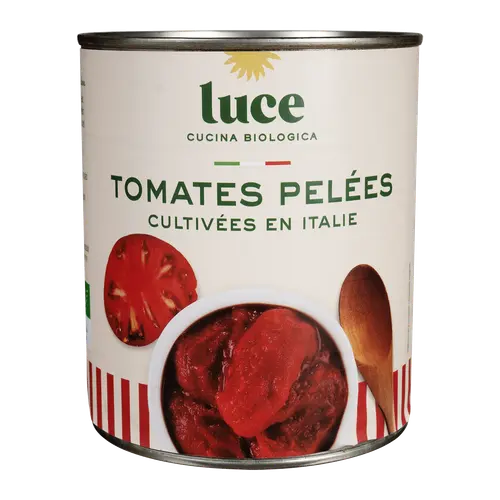 Jardin essentiel:Tomates pelées bio Luce - 800 g