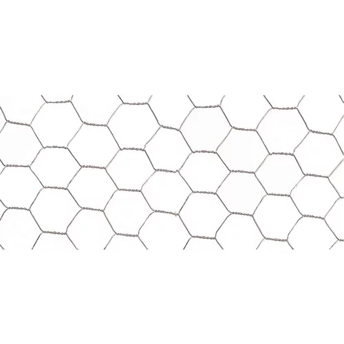 Facile à intégrer au jardin:Grillage Galvanex maille hexagonale 1,9 cm Métal galvanisé Gris L5 m x H50 cm