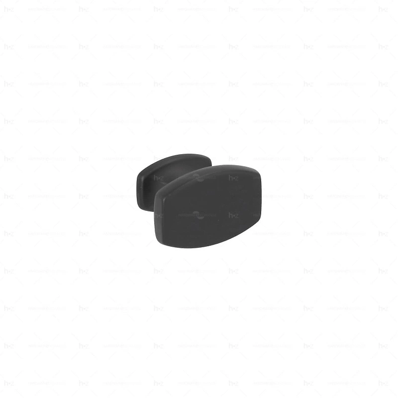 Boutons pour meubles en zamac Diamètre 35 × 24 Vernis noir mat