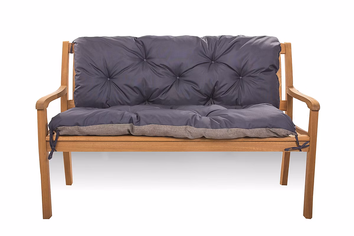 Coussin pour banc de jardin 100 × 60 × 50cm – coussin de banc de jardin Bleu | coussin de balançoire extérieur | coussin de jardin