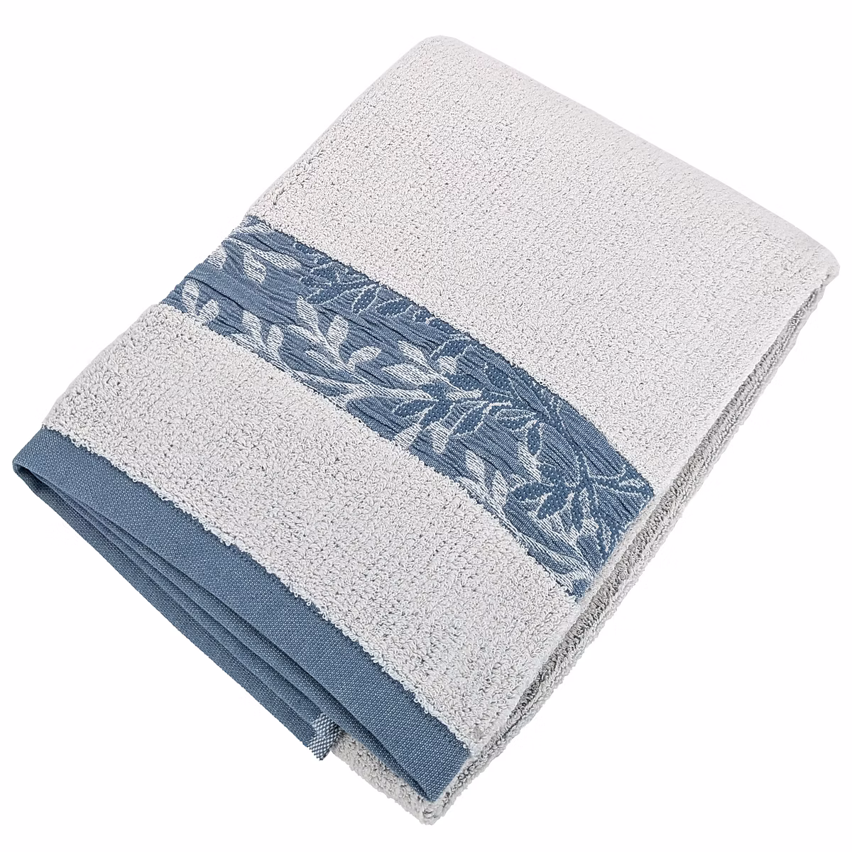Drap de bain 100 × 150 cm FOLIUM en coton 520 g/m² bleu Cérulé