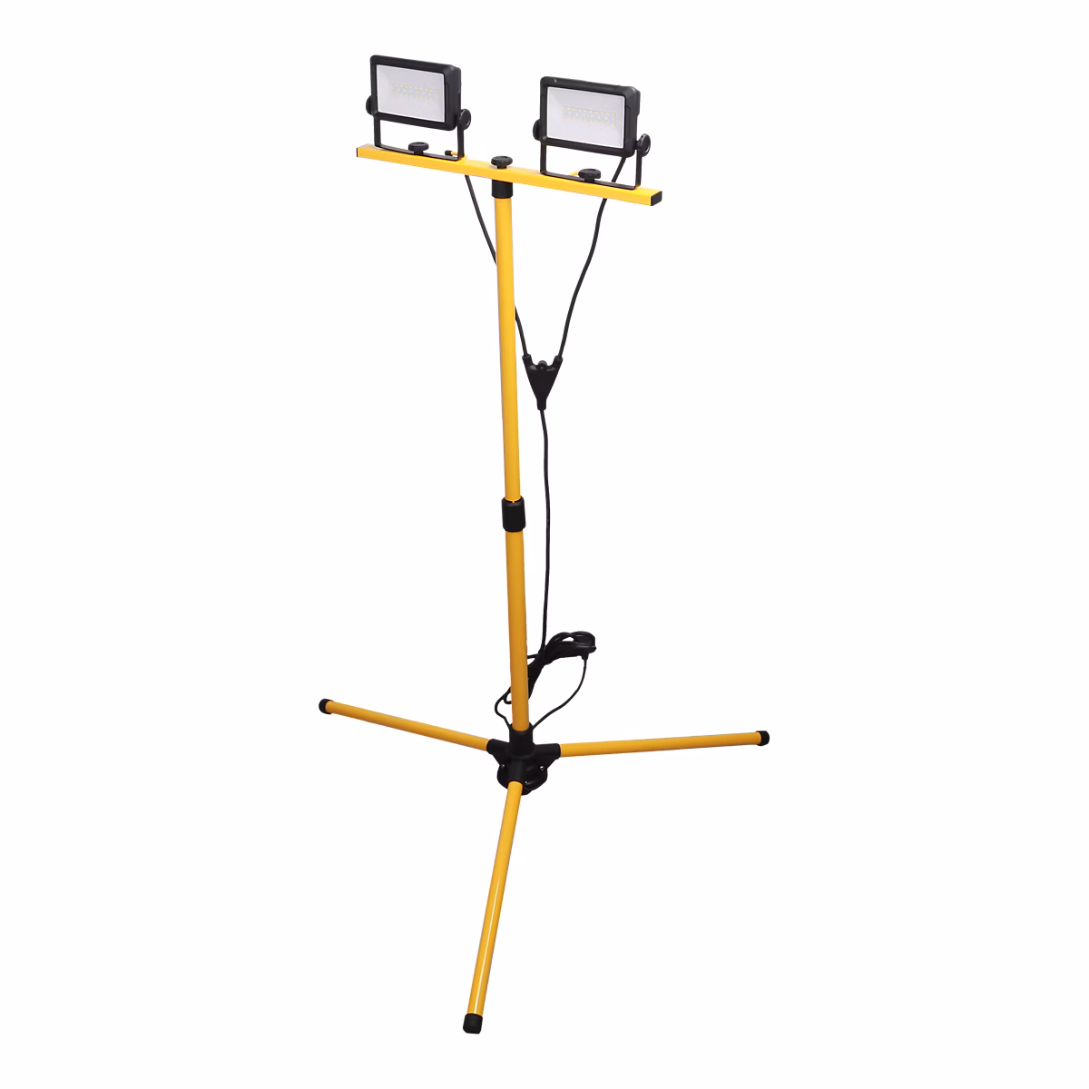 Lampe torche, baladeuse et projecteur de chantier – Double projecteurs de travail filaire sur trépied 20W