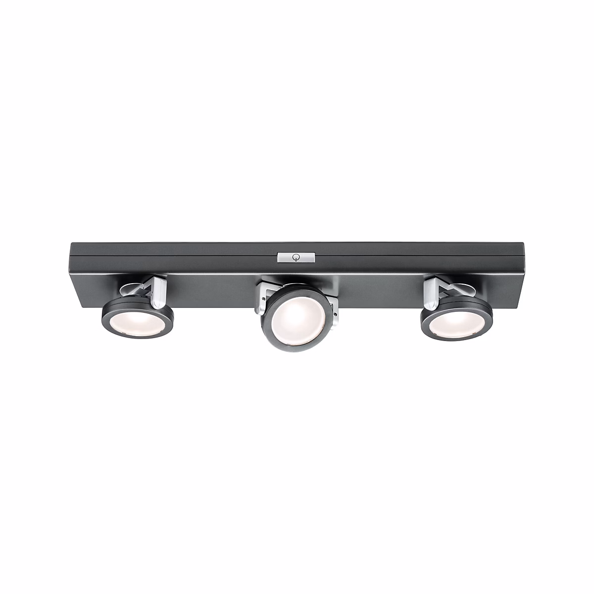 Éclairage sous-meubles LED Pile Rotate interrupteur inclus 310 × 60 mm 3 × 18lm 3000K gradable Anthracite – Chrome mat