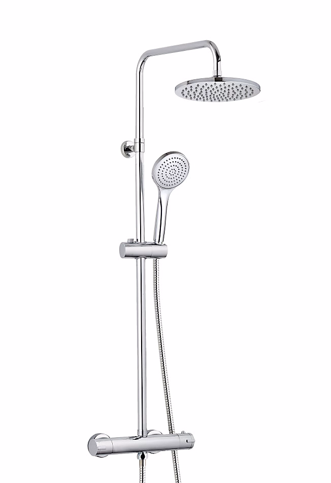 Colonne de douche thermostatique chrome City | Colonne de douche