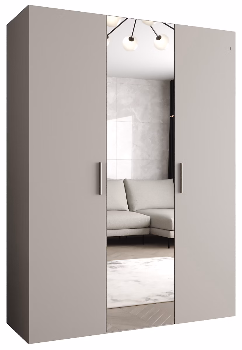 Armoire Bari 2 a portes battantes H. 202 x L.150 x P. 52 – 3 portes