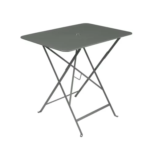 Pour votre confort en extérieur:Table pliante rectangulaire en acier coloris romarin Bistro Fermob - 77 x 57 x 75 cm