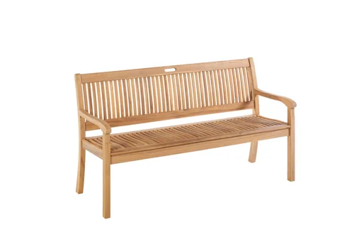 Pour compléter votre jardin:Banc Séquoïa coloris beige en bois - 158 x 88 x 65 cm