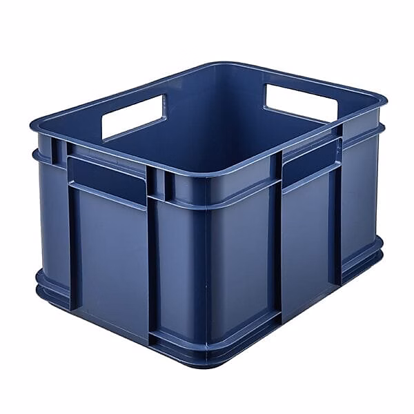 Caisse de Rangement en plastique recyclé 16 litres – Bleu