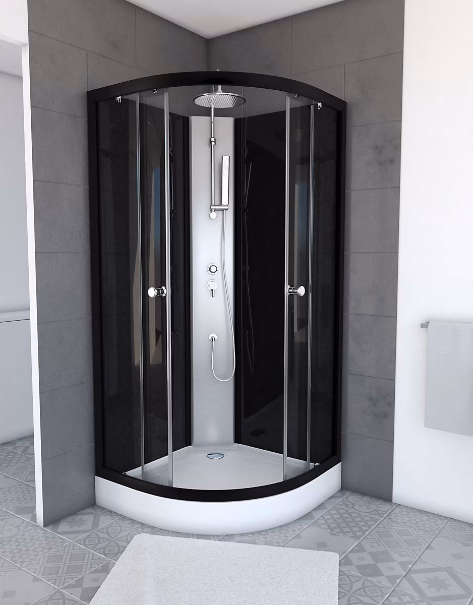 Cabine de douche 1/4 de cercle 85 × 85 × 225cm – NEBULA