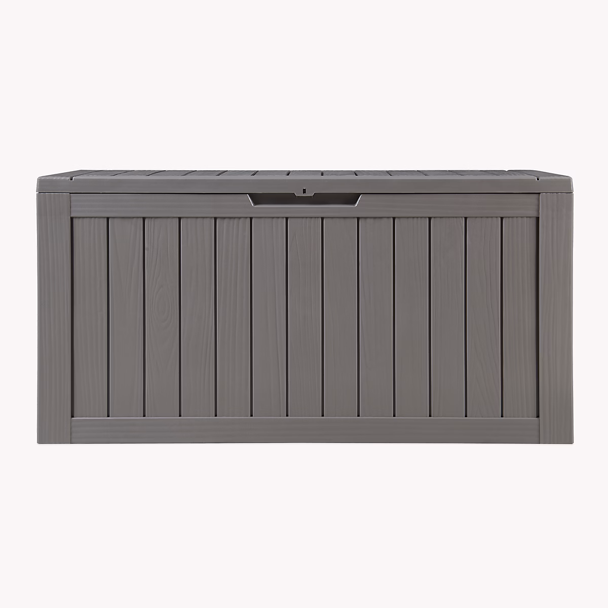 Coffre de rangement de jardin Vades 117 × 47 × 59 cm gris clair effet bois casa.pro